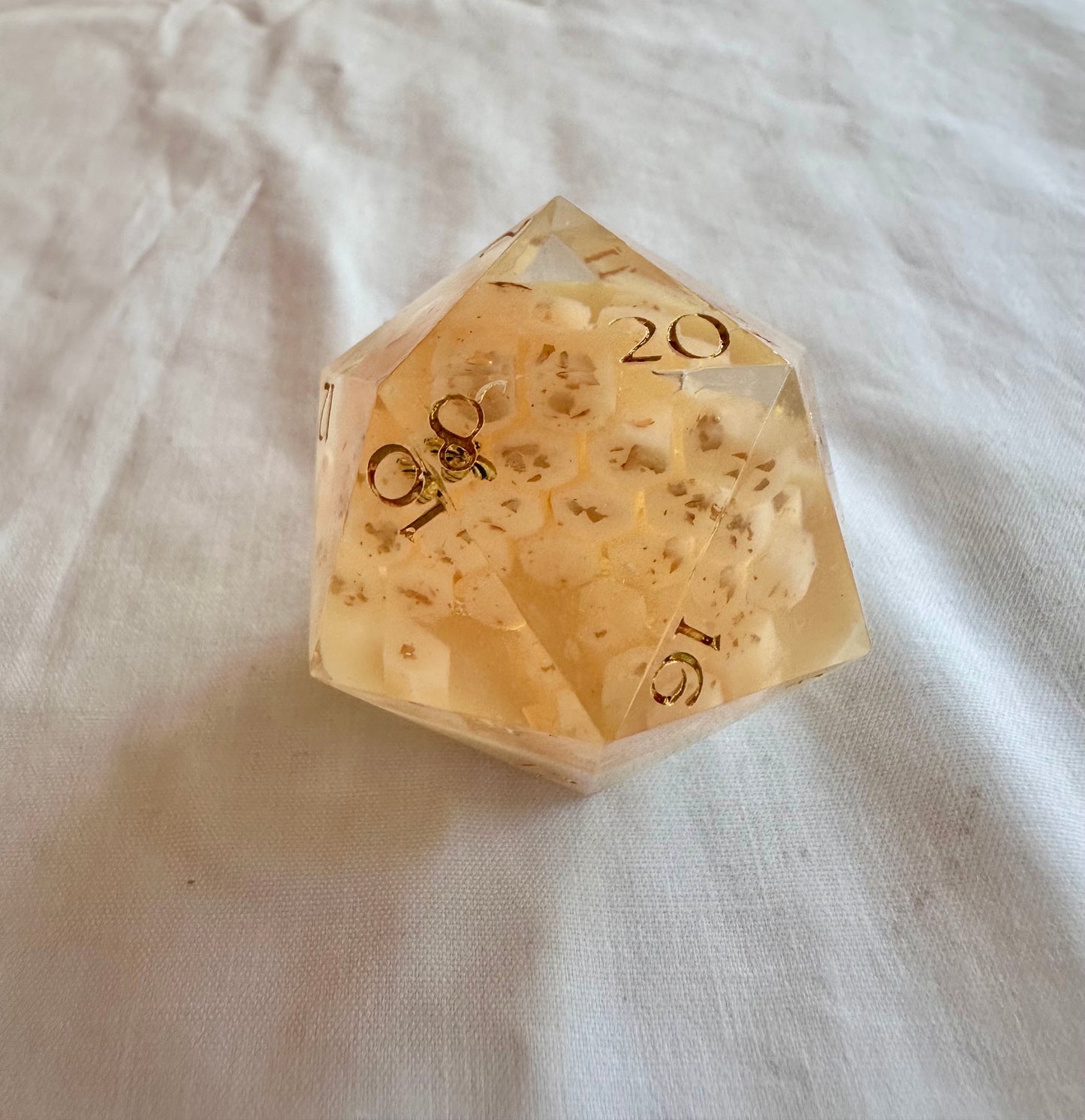 Milk & Honey 40mm D20 Chonk dice