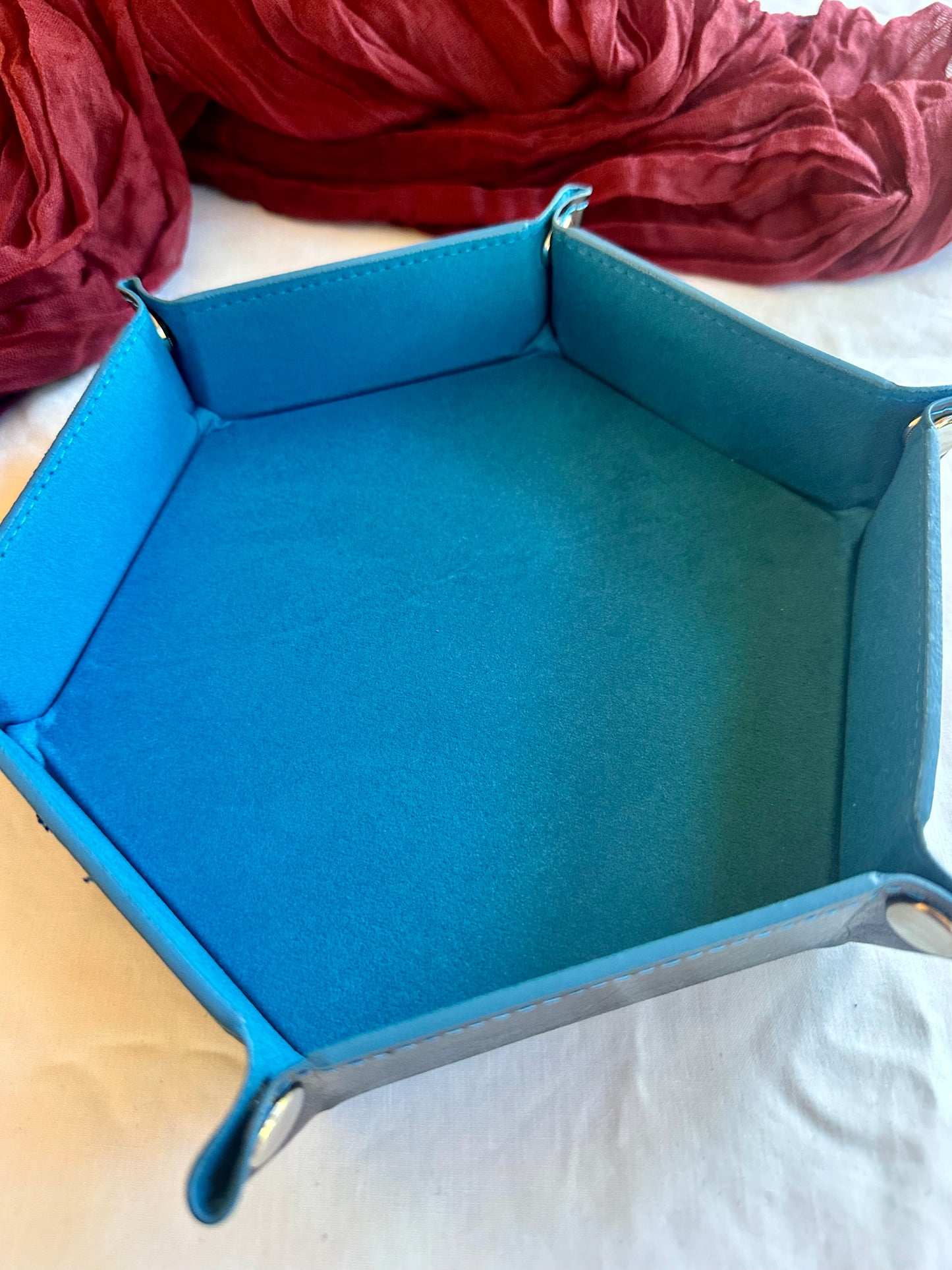 Hexagon Dice Tray- Various colours