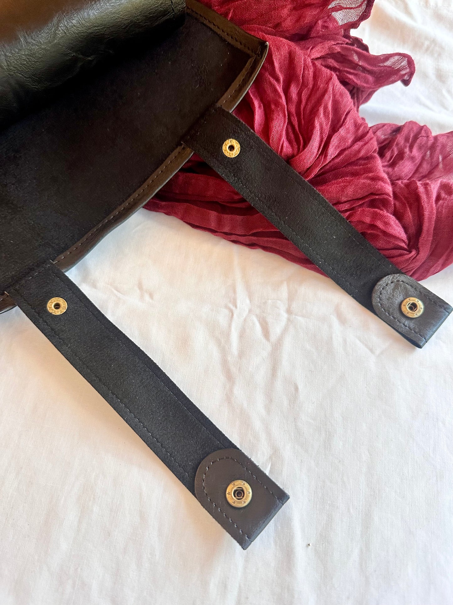 Pleather Dice Tray/ Mat Roll with Zippered Dice Compartment