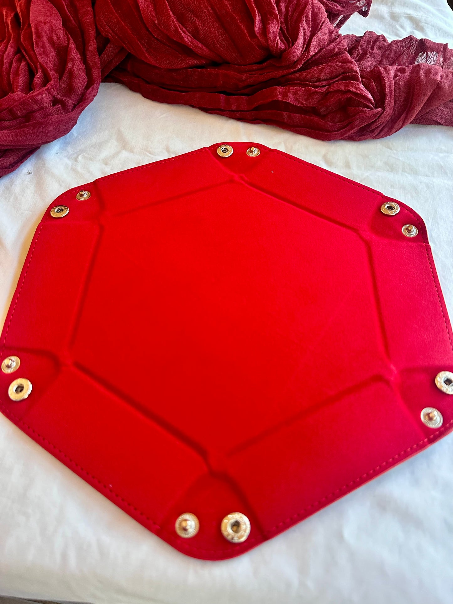 Hexagon Dice Tray- Various colours