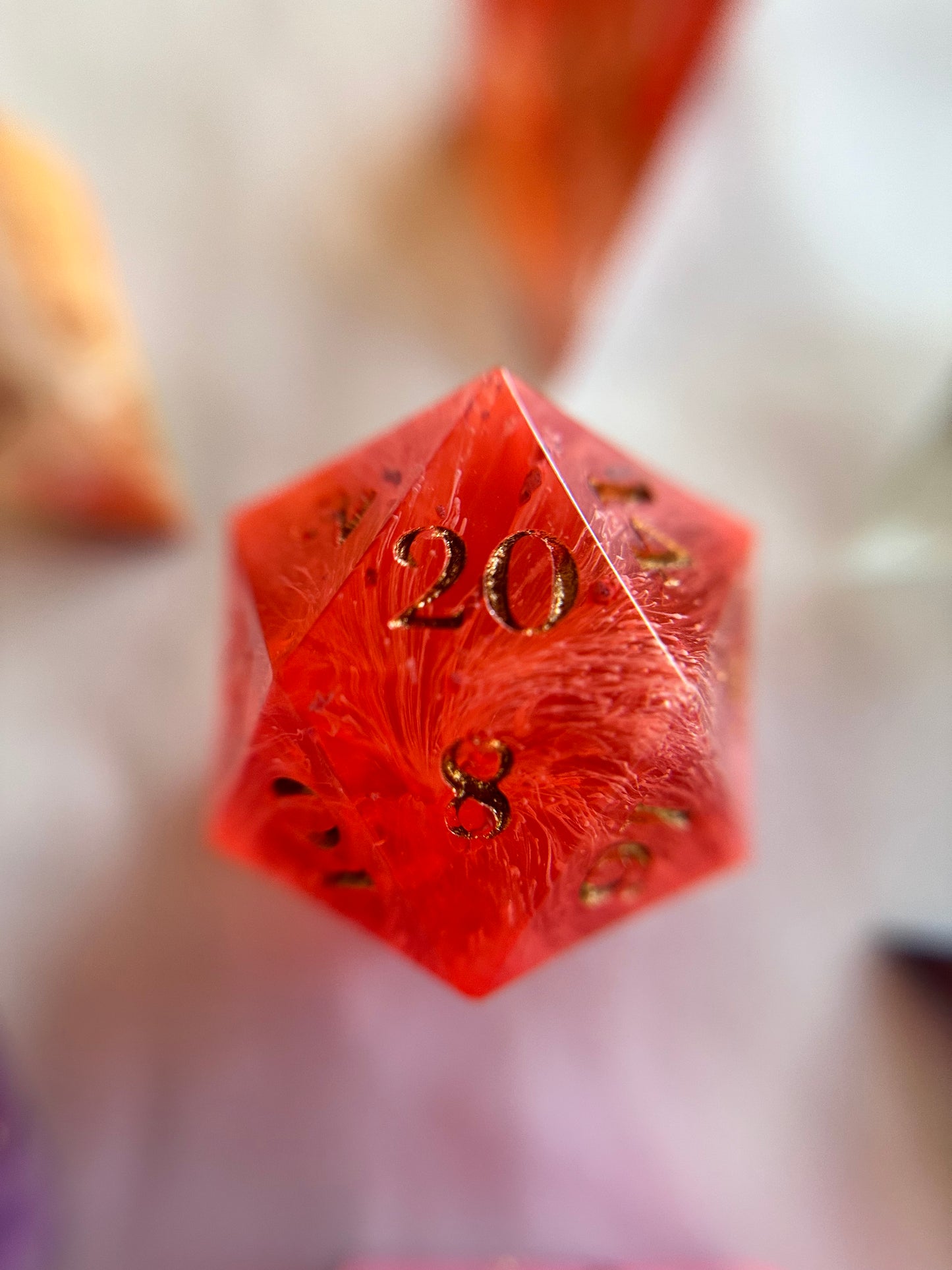 Rainbow- 7 Piece Sharp Edged Dice Set