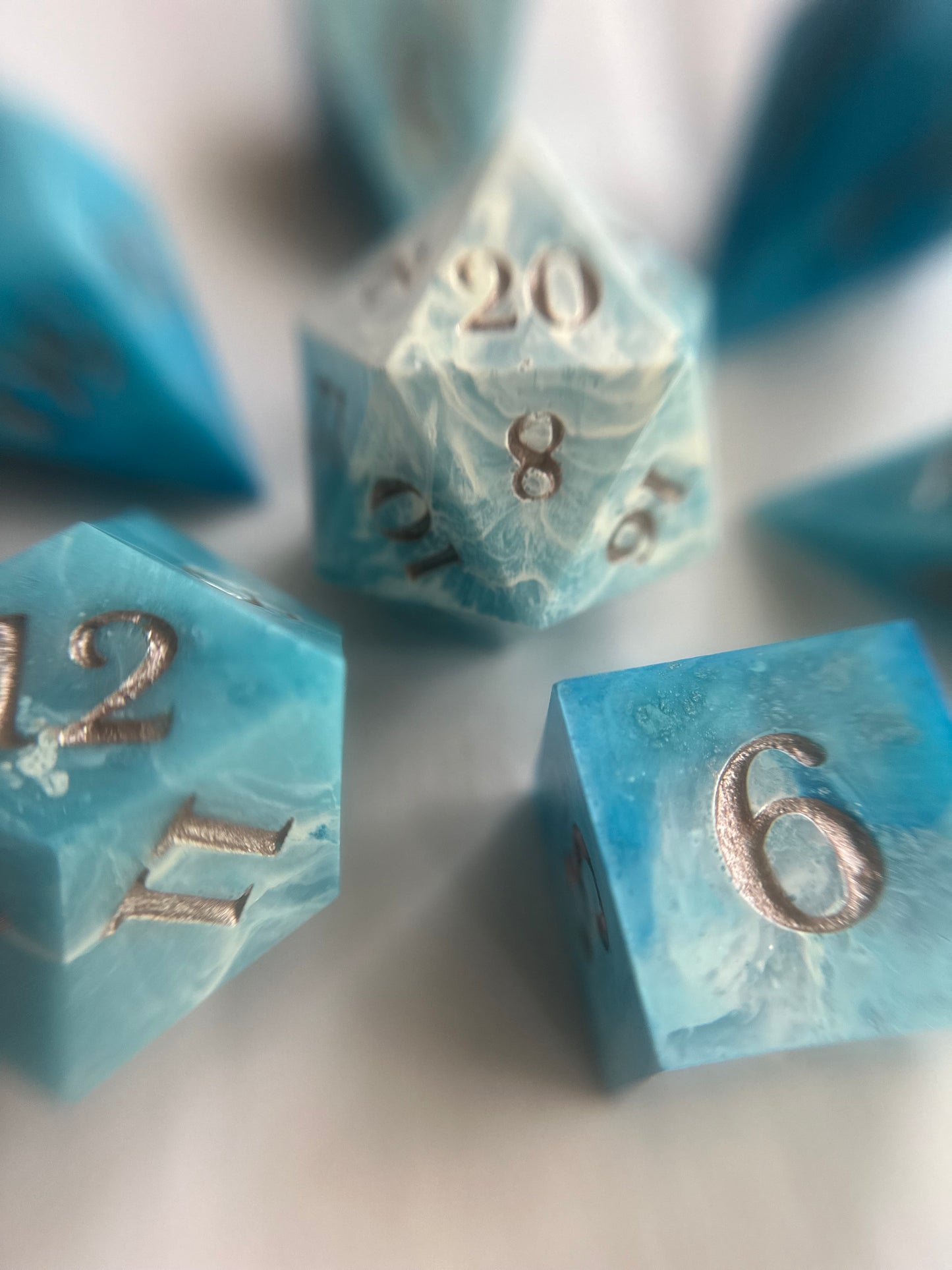 Rising Tides- 7 Piece Sharp Edged Dice Set