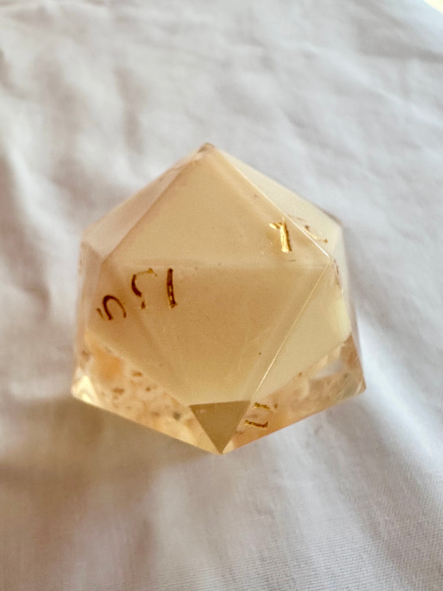 Milk & Honey 40mm D20 Chonk dice